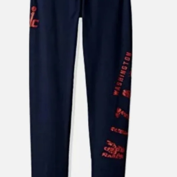 Washington Wizards Legging Navy Women XL Elastic Heart Juniors Graphic Print - Picture 1 of 7